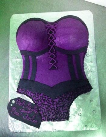Bridal Shower Bustier Cake