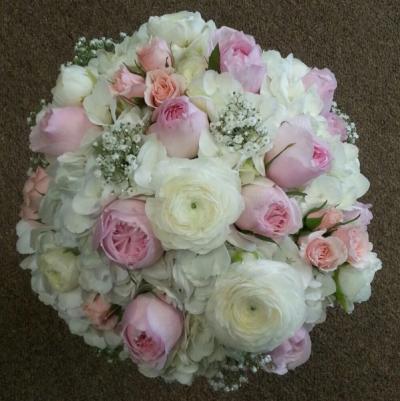 Pink & Ivory Wedding Bouquet