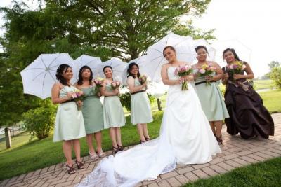 Beautiful Wedding Portrait of Bride & Bridesmaids