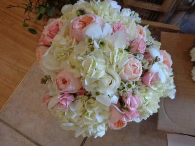 Pink & White Wedding Bouquet