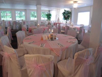 Soft Pink, Roses, Lace & Pearls Wedding Reception