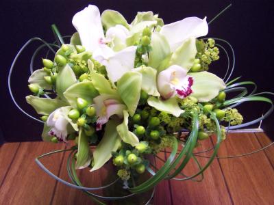 Cymbidium Orchid Wedding Bouquet