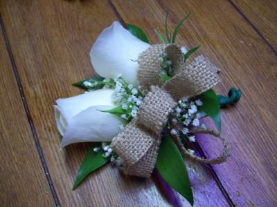 White Rose Boutonniere