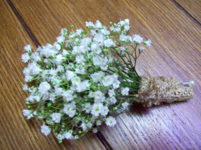 Boutonniere with Burlap