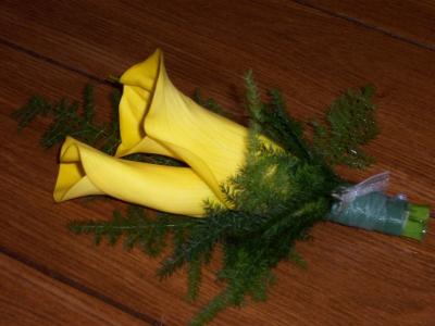 Yellow Calla Boutonniere