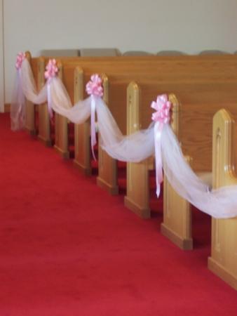 Wedding Pew Decor