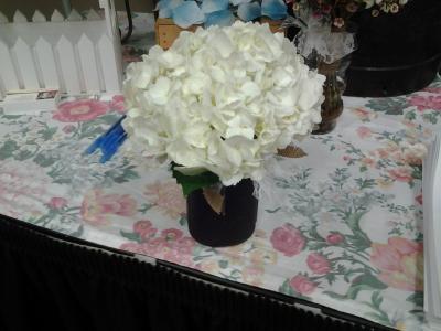 White Hydrangea Centerpiece