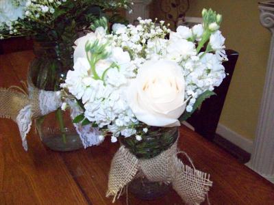 White Reception Arrangement