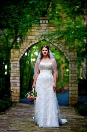 Bride at Stone Archway