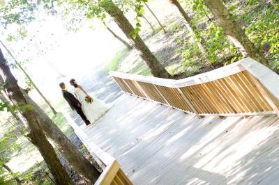 Wedding Portrait on Bridge