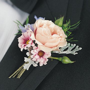 Pink Boutonniere