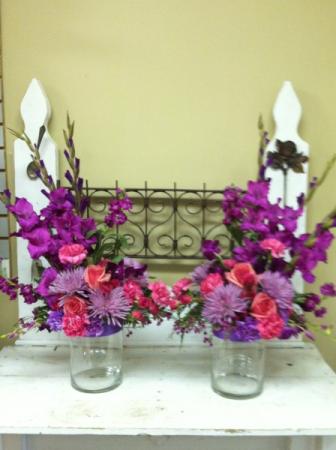 Purple & Pink Centerpieces