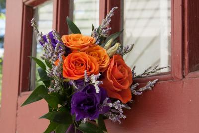 Orange & Purple Bouquet