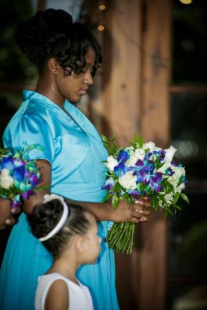 Bridesmaid and Her Bouquet
