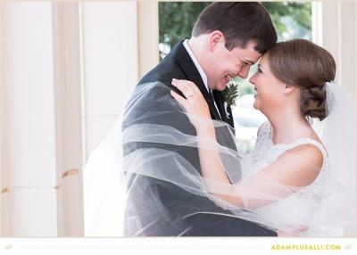 Excited Bride and Groom