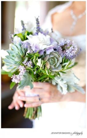 Bridal Bouquet in Lilac 