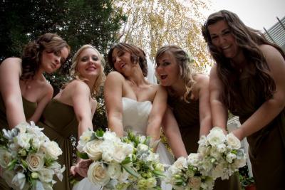 A Bride And Her Bridesmaids