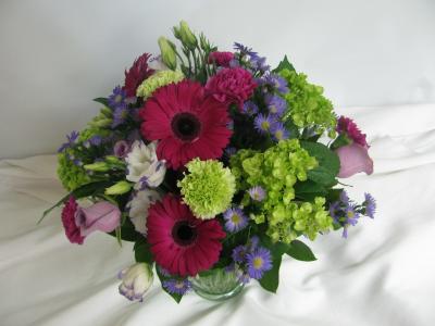 Gorgeous Greens And Gerberas