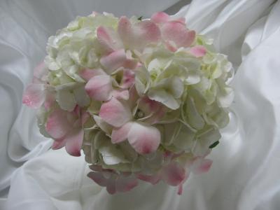 Blush Flowers With Pearls 