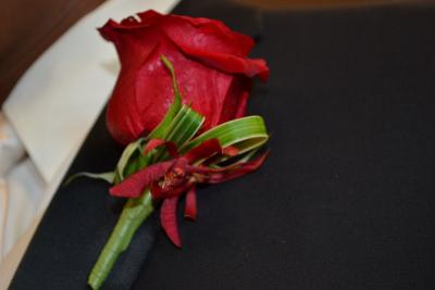 Red Rose Boutonniere