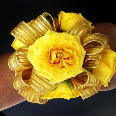 Golden Yellow Corsage