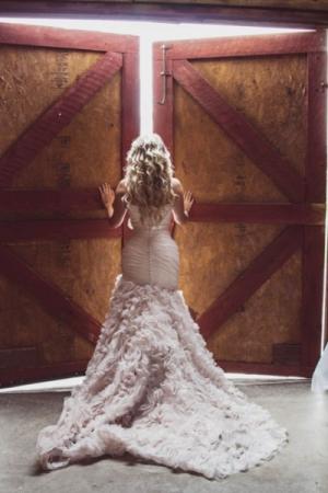 Bride Leaving The Barn