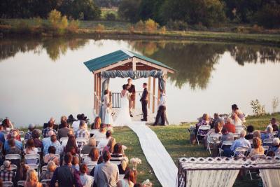 Ceremony At The Ranch Pond