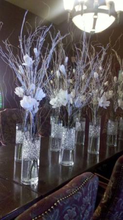 Winter Themed Centerpieces