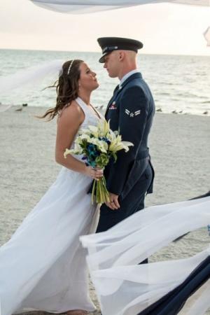 Military Beach Wedding