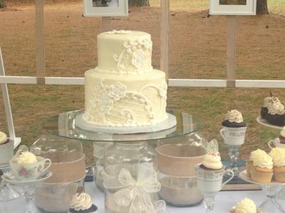 Lace Wedding Cake