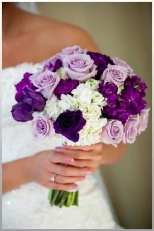 Purple Bridal Bouquet