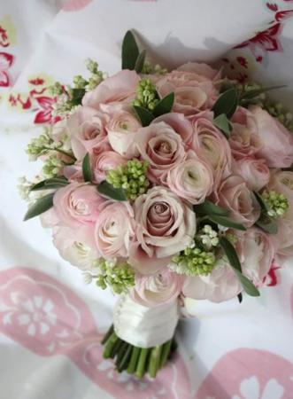 Pink Spring Wedding Bouquet