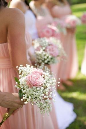 Rustic Pink Wedding Bouquet
