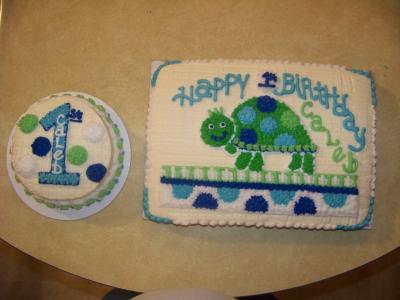 Cute Turtle Birthday Cake