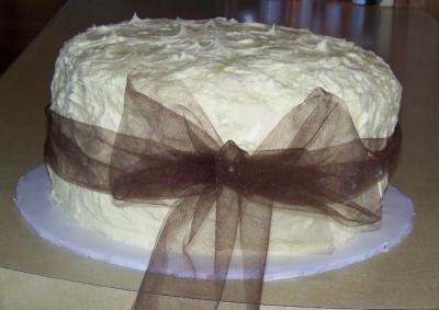 Beautiful Bow on a Cake