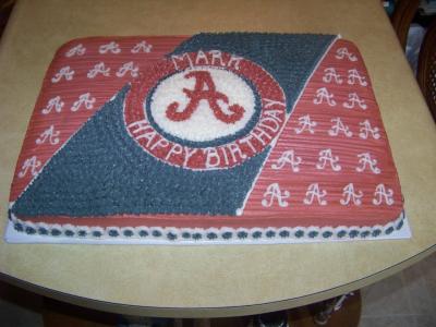 Alabama Themed Birthday Cake