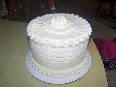 White Detailed Cake