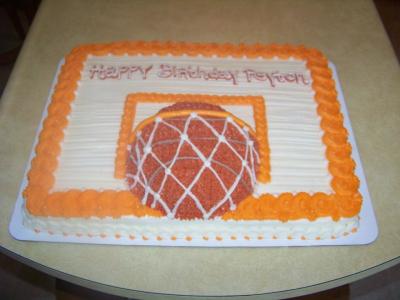 Basketball Themed Cake