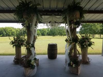 Vine and Flower Wedding Altar