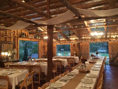 Rustic Decorated Wedding Reception Space