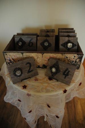 Wooden Wedding Table Number Signs
