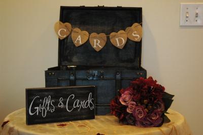 Gifts & Cards Station at Wedding