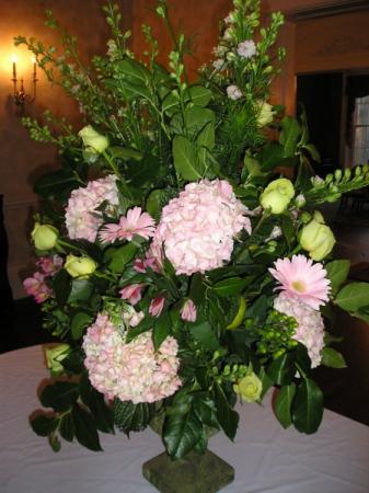 Tall Hydrangea Centerpiece for Wedding