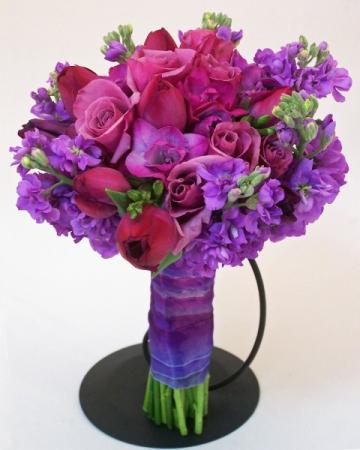 Purple Romance Bridal Bouquet