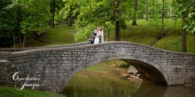 Bride & Groom on Bridge