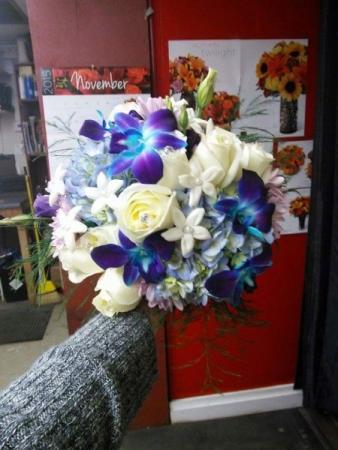 White and purple Bouquet