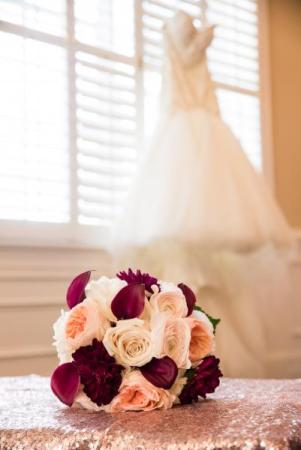 Burgundy and Blush Bouquet