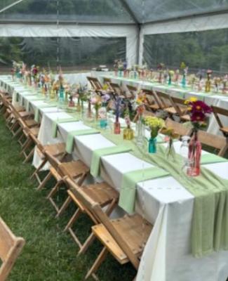 Sage & Oyster Garden Tablescape