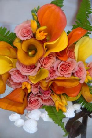 Radiant Orange Wedding Bouquet