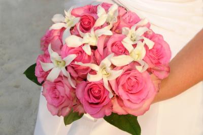 Photo of a Pink and Colorful Bridal Bouquet